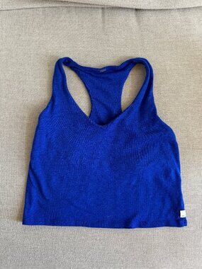 Vuori Halo Performance Crop 2.0 - Copenhagen Heather - Large